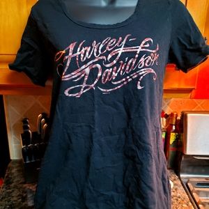 Womens Harley Davidson Christmas shirt